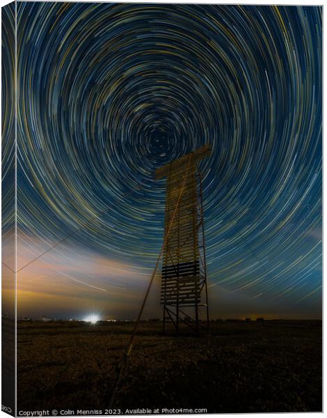 Navigate The Stars Canvas Print by Colin Menniss