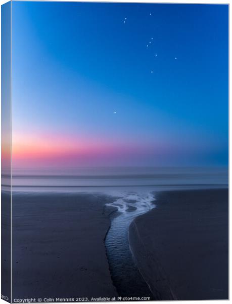 Orion Greets The Dawn II Canvas Print by Colin Menniss