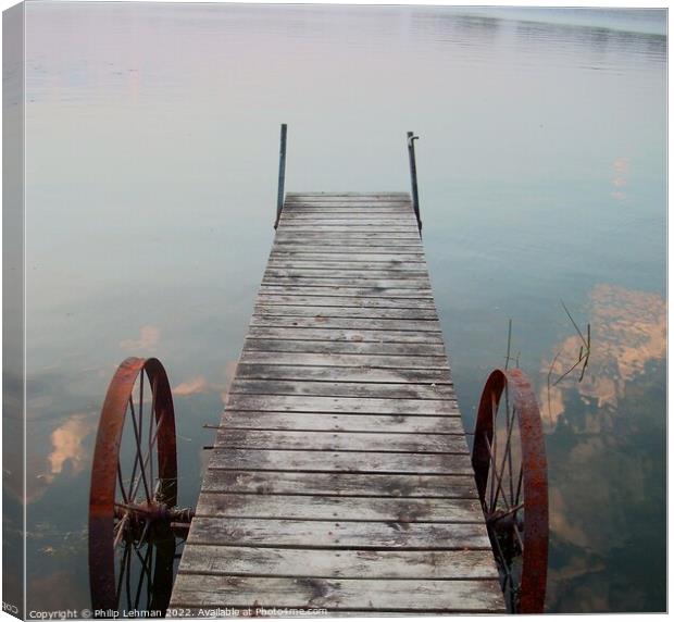 Old Dock Canvas Print by Philip Lehman