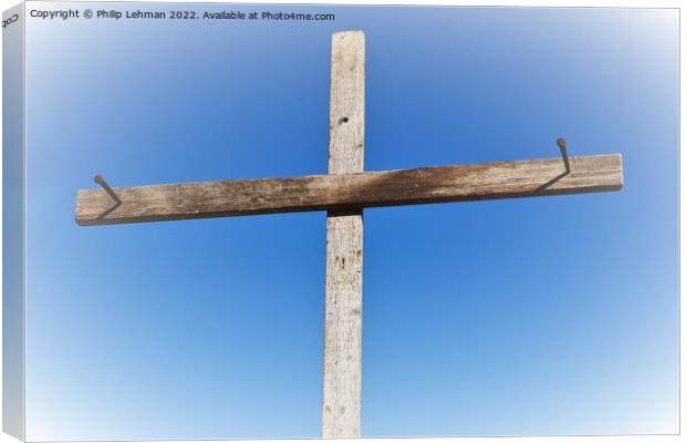 Cross with Nails 1B Canvas Print by Philip Lehman