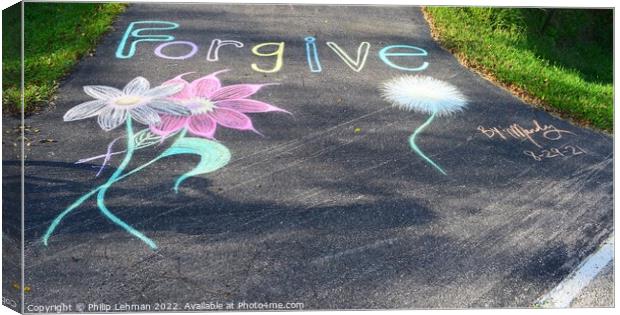 Forgive (2A) Canvas Print by Philip Lehman