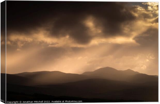 Carn Salachaidh, Scottish Highlands, Sutherland, Scotland, 2018 Canvas Print by Jonathan Mitchell