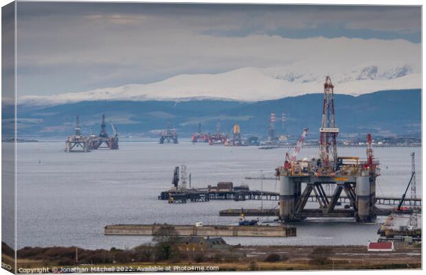 Cromarty Firth, Easter Ross, Scotland, 2018 Canvas Print by Jonathan Mitchell