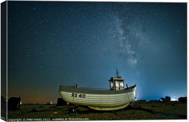 RX 410 Trawling the stars Canvas Print by Mike Hardy