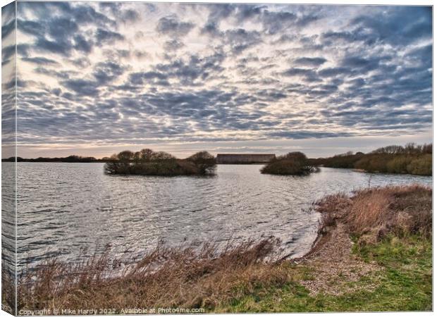 Sound Mirror at Denge, Dungeness Canvas Print by Mike Hardy