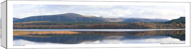 Loch Insh in Speyside, Scotland in the autumn. Canvas Print by Keith Ringland