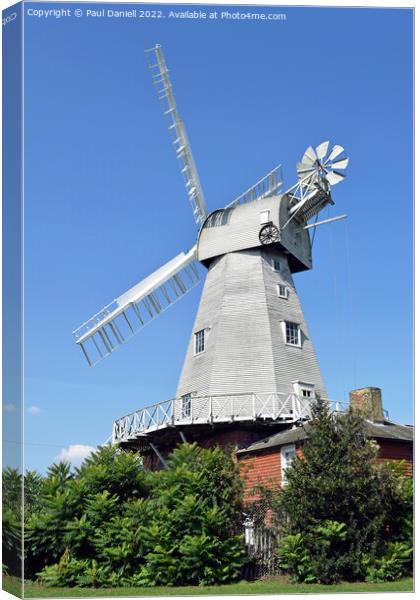Willesborough Windmill Canvas Print by Paul Daniell
