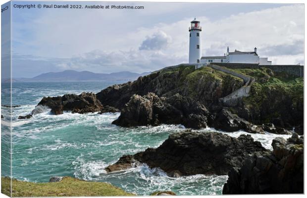 Fanad lighthouse county Donegal Canvas Print by Paul Daniell