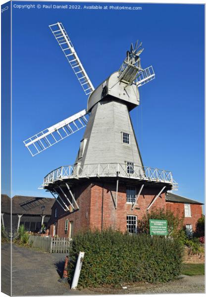 Willesborough Windmill Canvas Print by Paul Daniell