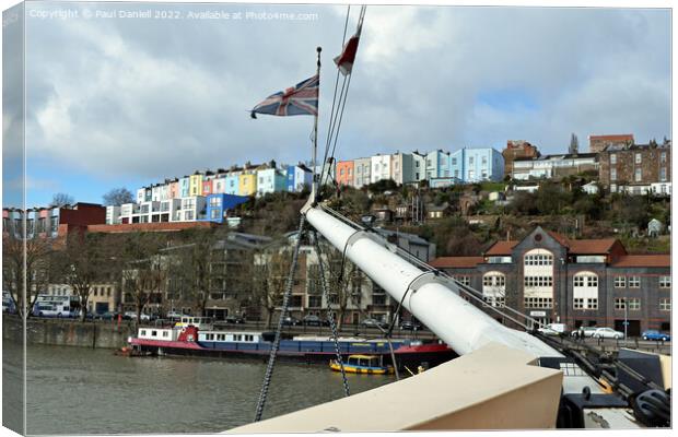 Bristol from the SS Great Britain  Canvas Print by Paul Daniell