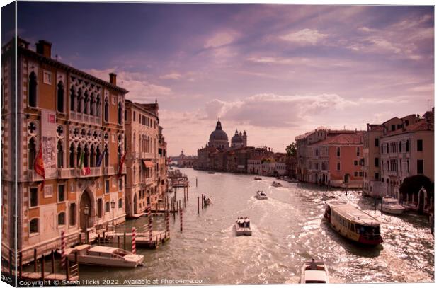 The Grand Canal Canvas Print by Sarah Hicks
