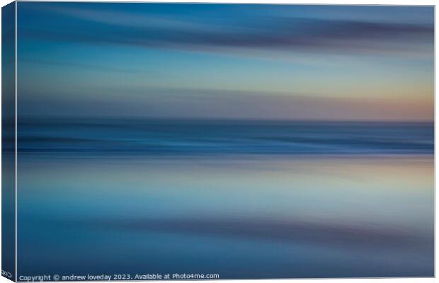 cromer reflections ICM Canvas Print by andrew loveday