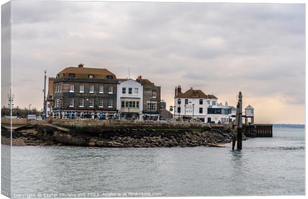 Portsmouth Canvas Print by Eszter Imrene Virt