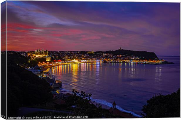 Scarborough Dusk Canvas Print by Tony Millward