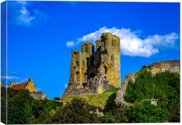 Scarborough Castle Canvas Print by Tony Millward