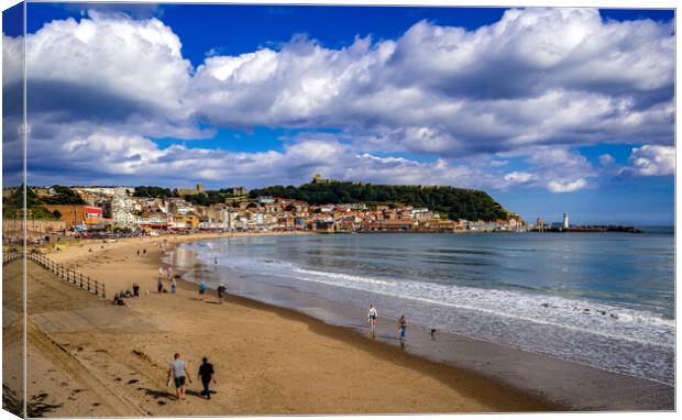 Scarborough South Bay Beach Canvas Print by Tony Millward