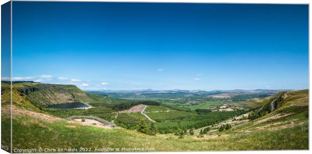 Rhigos Viewpoint Canvas Print by Chris Richards