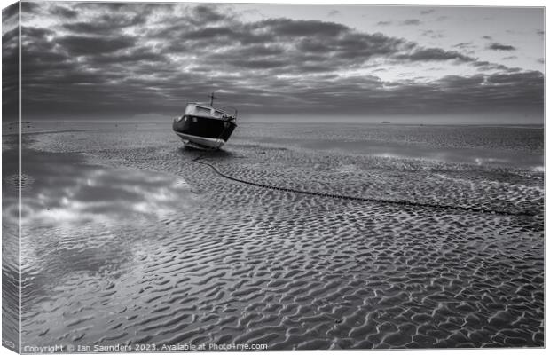 At Low Tide Canvas Print by Ian Saunders