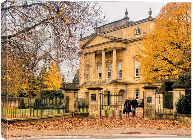The Holburne Museum in autumn  Canvas Print by Rowena Ko