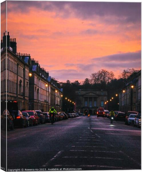 Sunrise at the Great Pulteney Street  Canvas Print by Rowena Ko