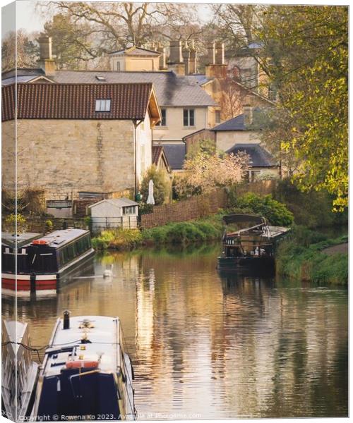 Kennet & Avon Canal in Spring  Canvas Print by Rowena Ko