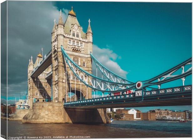The Tower Bridge, London Canvas Print by Rowena Ko