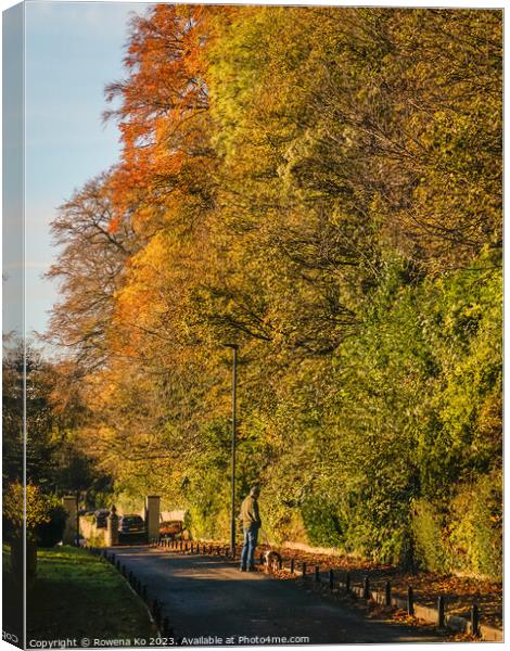 Fall mood photo of cotswold city Bath in Autumn Canvas Print by Rowena Ko