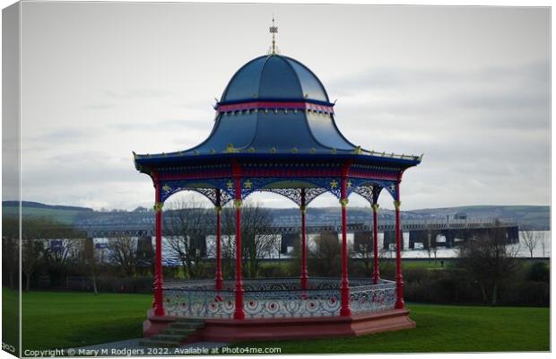 Magdalen Green Bandstand Dundee Scotland  Canvas Print by Mary M Rodgers