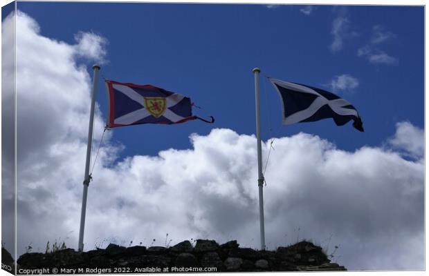 Saltires Flying High Canvas Print by Mary M Rodgers