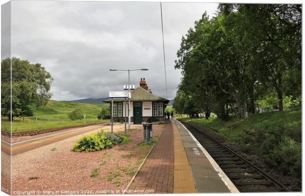 Rannoch Station Canvas Print by Mary M Rodgers