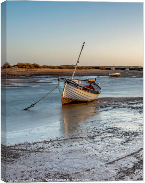 Burnham Overy Dawn Canvas Print by Paul Thetford