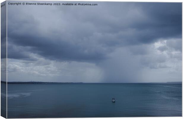 Stormclouds over the ocean Canvas Print by Etienne Steenkamp