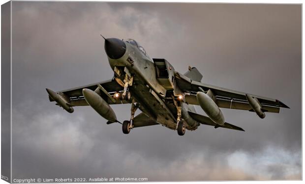 Italian Air Force Tornado Fighter Jet Canvas Print by Liam Roberts