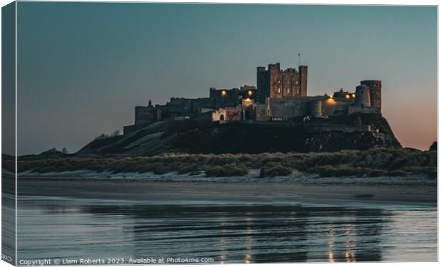 Bamburgh Castle Canvas Print by Liam Roberts