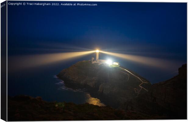 South Stack Lighthouse Canvas Print by Traci Habergham