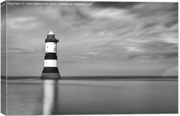 Penmon Lighthouse Wales Canvas Print by Traci Habergham