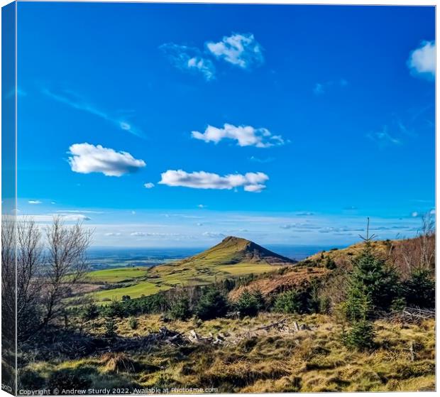 Roseberry Topping, Great Ayton Canvas Print by Andrew  Sturdy