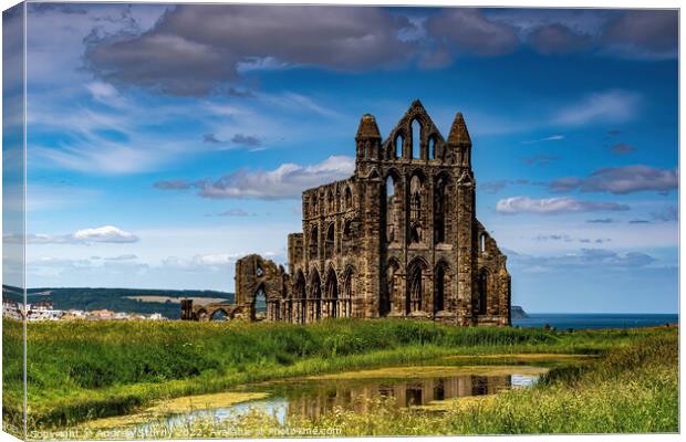Whitby Abbey Canvas Print by Andrew  Sturdy