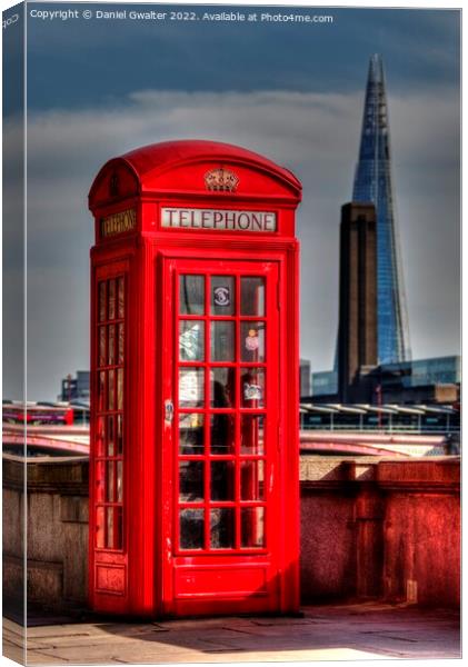 The Iconic Telephone Box Canvas Print by Daniel Gwalter
