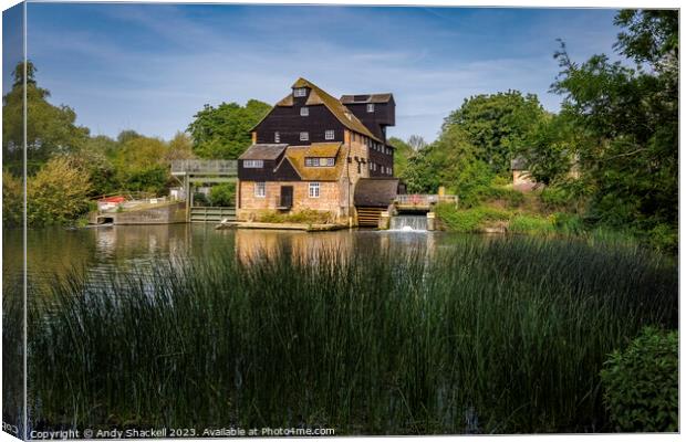 Houghton Mill Canvas Print by Andy Shackell