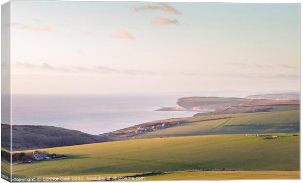 Seaview from Beachy Head  Canvas Print by Connor Cast