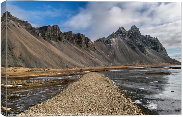 Mountain Vestrahorn Iceland Canvas Print by Hörður Vilhjálmsson