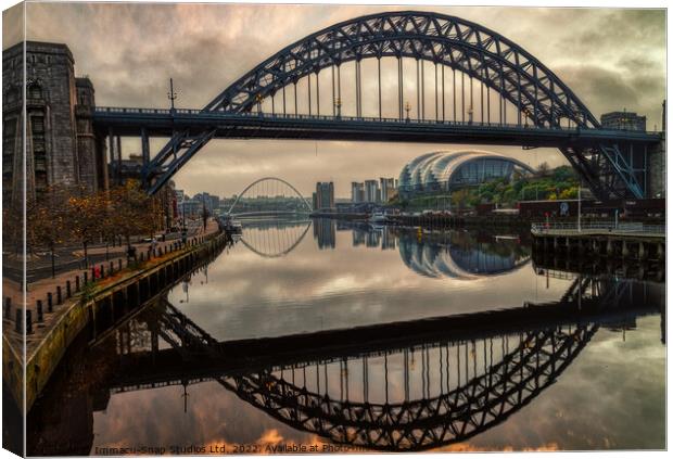 The Twin Tyne Canvas Print by Storyography Photography