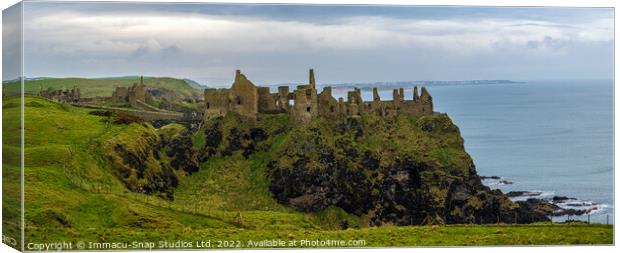 Dunluce Castle by The Sea Canvas Print by Storyography Photography