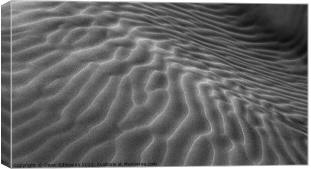 Abstract Sand Canvas Print by Owen Edmonds