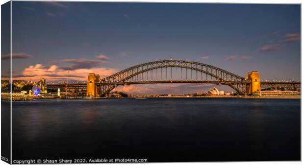 Sydney at Sunset Canvas Print by Shaun Sharp