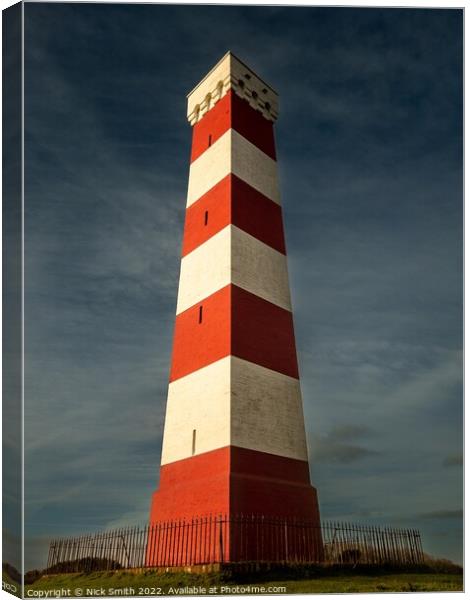 Gribben Head Daymark (Gribbin Tower) near Fowey, S Canvas Print by Nick Smith