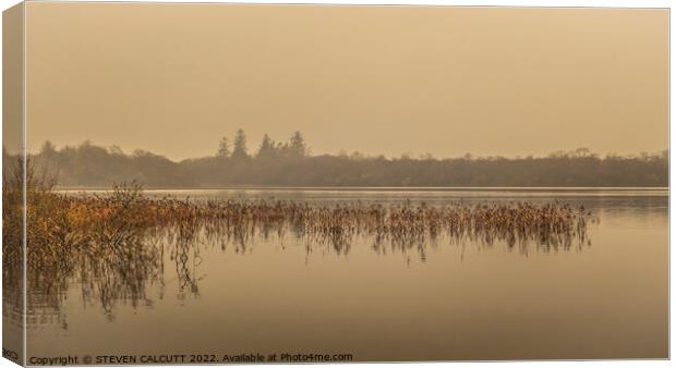 Scottish Loch Early Morning. Canvas Print by STEVEN CALCUTT