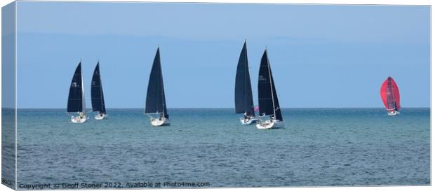 Sailing Away Canvas Print by Geoff Stoner