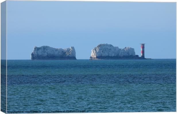 The Needles Lighthouse Canvas Print by Geoff Stoner
